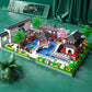 Chinese Architecture of ancient town Garden Micro Building Blocks