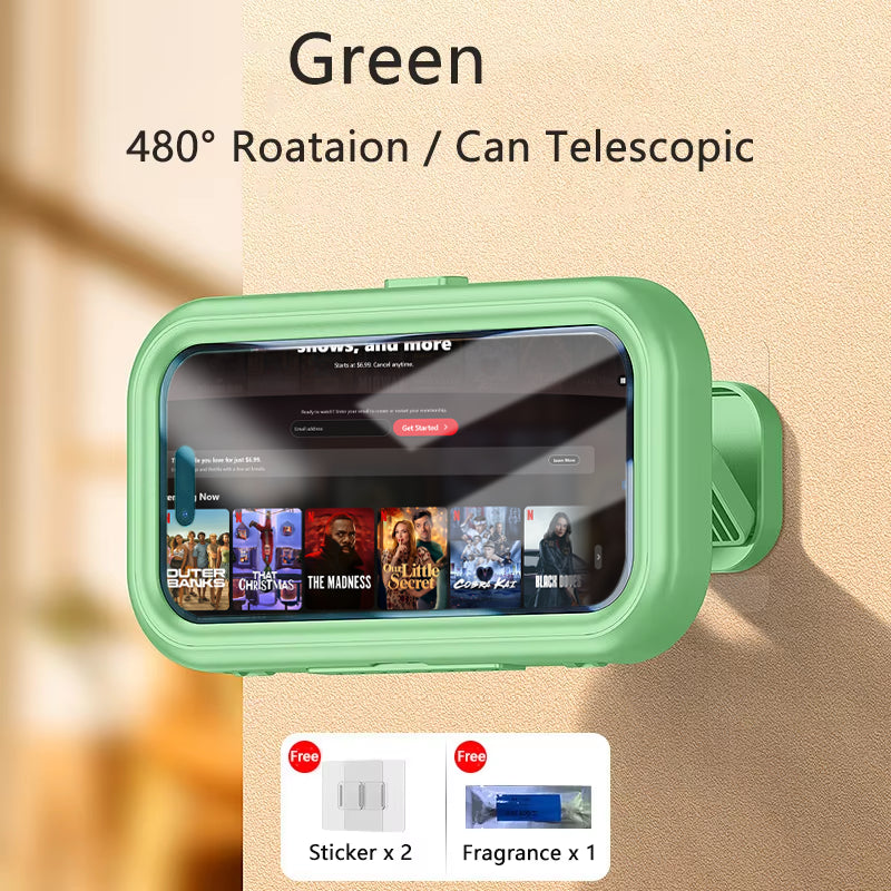 480° Rotatable Retractable Adjustable Shower Phone Case Holder